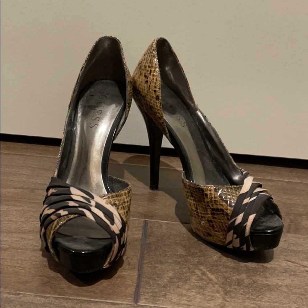 Tiger and Snake Printed Pumps